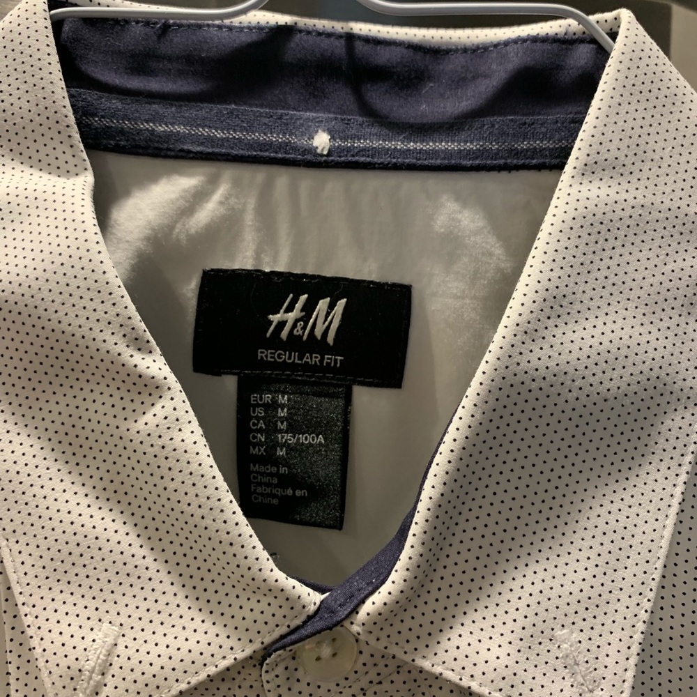 H&M regular fit short sleeve button down